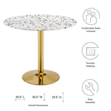 Verne 36" Round Terrazzo Dining Table