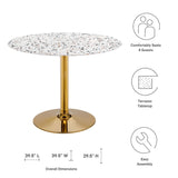 Verne 40" Round Terrazzo Dining Table