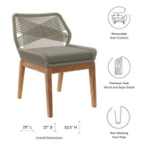 Wellspring Outdoor Patio Teak Wood Dining Chair