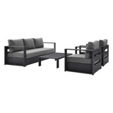 Tahoe Outdoor Patio Powder-Coated Aluminum 4-Piece Set