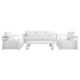 Tahoe Outdoor Patio Powder-Coated Aluminum 4-Piece Set