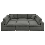 Commix Down Filled Overstuffed 6-Piece Sectional Sofa