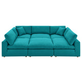 Commix Down Filled Overstuffed 6-Piece Sectional Sofa