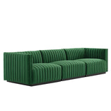 Conjure Channel Tufted Performance Velvet Sofa