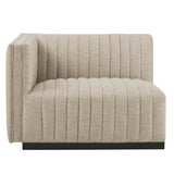 Conjure Channel Tufted Upholstered Fabric Sofa