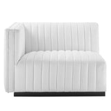 Conjure Channel Tufted Upholstered Fabric Sofa