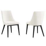 Viscount Accent Performance Velvet Dining Chairs - Set of 2