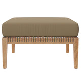 Clearwater Outdoor Patio Teak Wood Ottoman