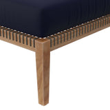 Clearwater Outdoor Patio Teak Wood Ottoman