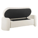 Nebula Boucle Upholstered Bench