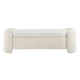 Nebula Boucle Upholstered Bench