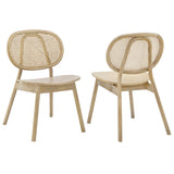 Malina Wood Dining Side Chair Set of 2