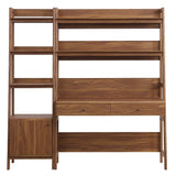 Bixby 2-Piece Wood Office Desk and Bookshelf