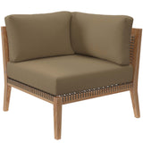 Clearwater Outdoor Patio Teak Wood Loveseat