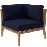 Clearwater Outdoor Patio Teak Wood Loveseat