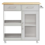 Culinary Kitchen Cart With Towel Bar