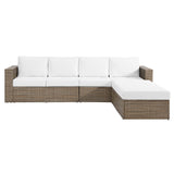 Convene Outdoor Patio Sectional Sofa and Ottoman Set