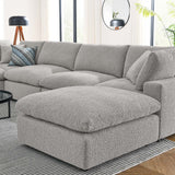 Commix Down Filled Overstuffed Boucle 7-Piece Sectional Sofa