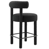 Toulouse Boucle Fabric Counter Stool