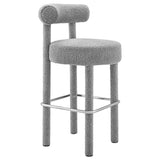 Toulouse Boucle Fabric Bar Stool