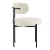 Albie Boucle Fabric Dining Chairs - Set of 2