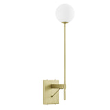 Riva White Globe Wall Sconce