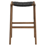 Saoirse Woven Rope Wood Bar Stool - Set of 2