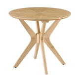 Crossroads 24� Round Wood Side Table