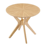 Crossroads 24� Round Wood Side Table