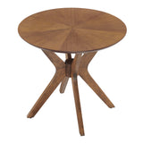 Crossroads 24� Round Wood Side Table