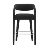 Pinnacle Boucle Upholstered Bar Stool Set of Two