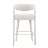 Pinnacle Boucle Upholstered Bar Stool Set of Two