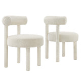 Toulouse Boucle Fabric Dining Chair - Set of 2