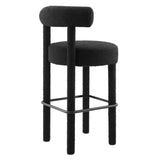 Toulouse Boucle Fabric Bar Stool - Set of 2