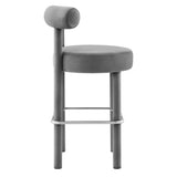 Toulouse Performance Velvet Bar Stool - Set of 2