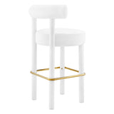 Toulouse Performance Velvet Bar Stool - Set of 2