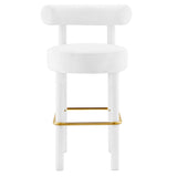 Toulouse Performance Velvet Bar Stool - Set of 2