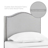 Curl Twin Nailhead Upholstered Headboard