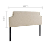 Laura Queen Upholstered Fabric Headboard