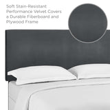 Taylor King and California King Upholstered Performance Velvet Headboard