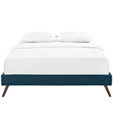 Loryn Full Fabric Bed Frame with Round Splayed Legs