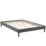 Tessie Full Fabric Bed Frame with Squared Tapered Legs