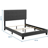 Amira Twin Upholstered Fabric Bed