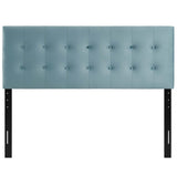 Emily King Biscuit Tufted Performance Velvet Headboard