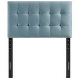 Lily Biscuit Tufted Twin Performance Velvet Headboard