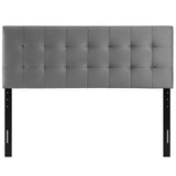 Lily King Biscuit Tufted Performance Velvet Headboard