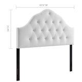 Sovereign Queen Diamond Tufted Performance Velvet Headboard