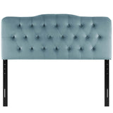 Annabel King Diamond Tufted Performance Velvet Headboard