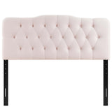 Annabel King Diamond Tufted Performance Velvet Headboard