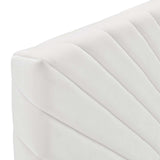 Alyson Angular Channel Tufted Performance Velvet Twin Headboard